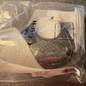 Coach Black and Gray Snake Print purse bag charm